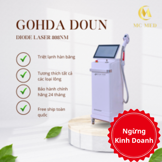 Máy Triệt Lông Diode Laser Hàn Băng GOHDA DOUN FQ-370 – Công Nghệ Triệt Lông Vượt Trội Cho Spa Chuyên Nghiệp
