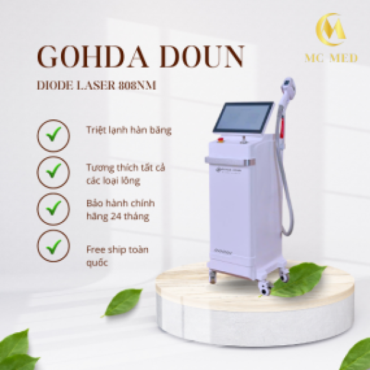 Máy Triệt Lông Diode Laser Hàn Băng GOHDA DOUN FQ-370 – Công Nghệ Triệt Lông Vượt Trội Cho Spa Chuyên Nghiệp