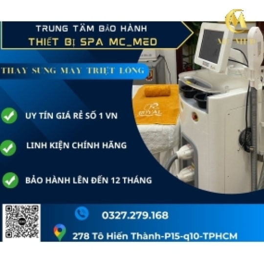 THAY SUNG MÁY TRIỆT LÔNG GIÁ RẺ
