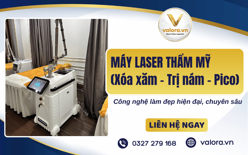 Máy laser thẩm mỹ (xóa xăm - trị nám - pico)